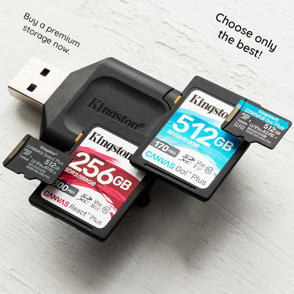 Kingston Canvas Select Plus - MicroSDXC, 128GB, Class 10 / UHS-1 U3 - Black