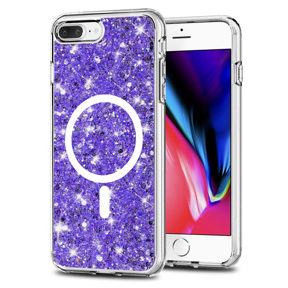 Sparkly Glitter MagSafe Case - iPhone 7 Plus/8 Plus - Purple