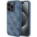 GUESS case IPHONE 14 Pro GUHMP14LG4GFRB 4G Ring Logo blue
