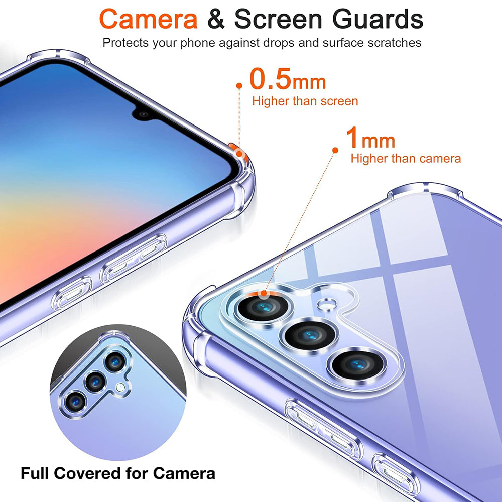 Shockproof Clear Silicone - Samsung Galaxy A35 5G - Clear