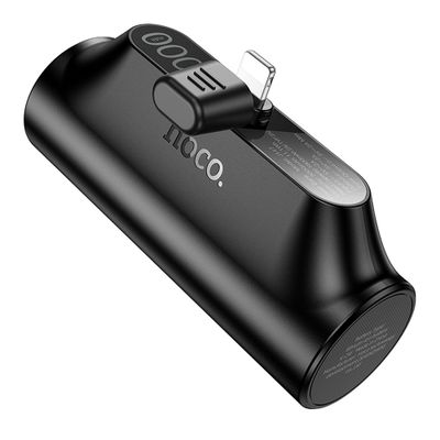 HOCO powerbank 3000 mAh with built-in connector Lightning J147 black