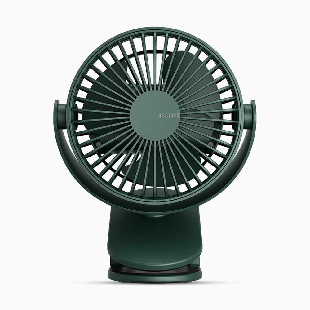 JisuLife - Premium Mini Clip Fan Life1 - Portable, 4000mAh - Green