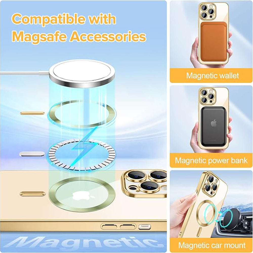Luxury Crystal MagSafe - iPhone 12 Pro Max - Gold