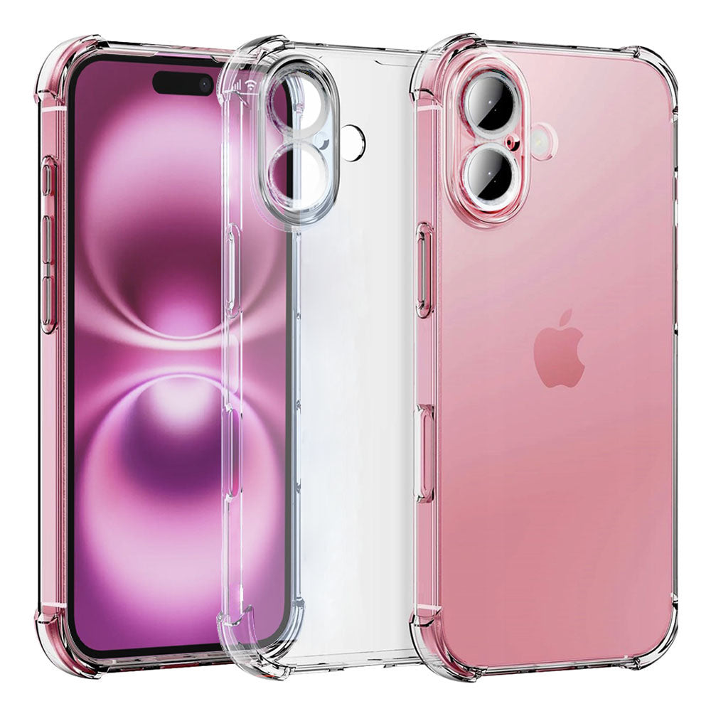 Shockproof Clear Silicone - iPhone 16 - Clear