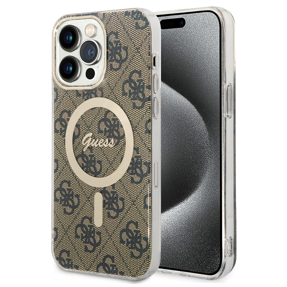 Guess - IML 4G MagSafe - iPhone 15 Pro Max - Brown