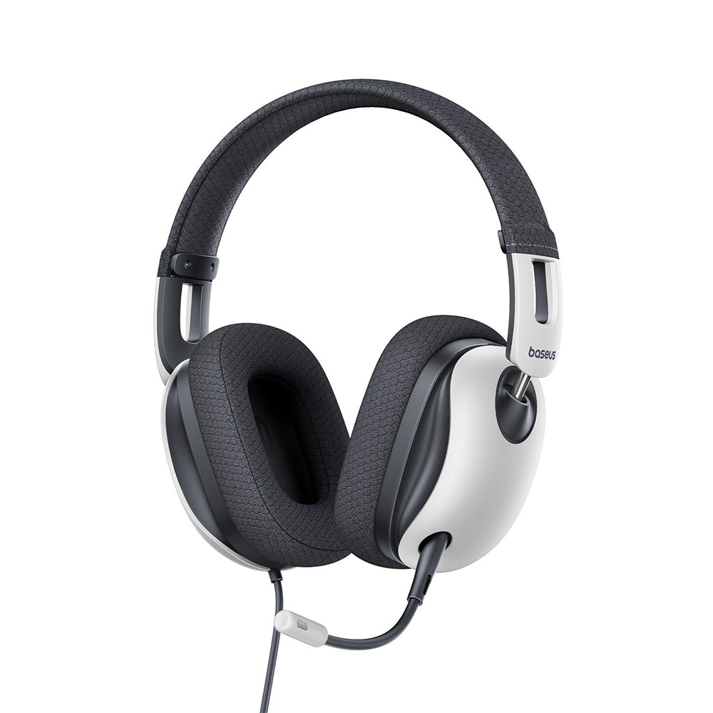 Baseus - Gaming Headphones GoPlay 1 Max - w/ Detachable Microphone - Moon White