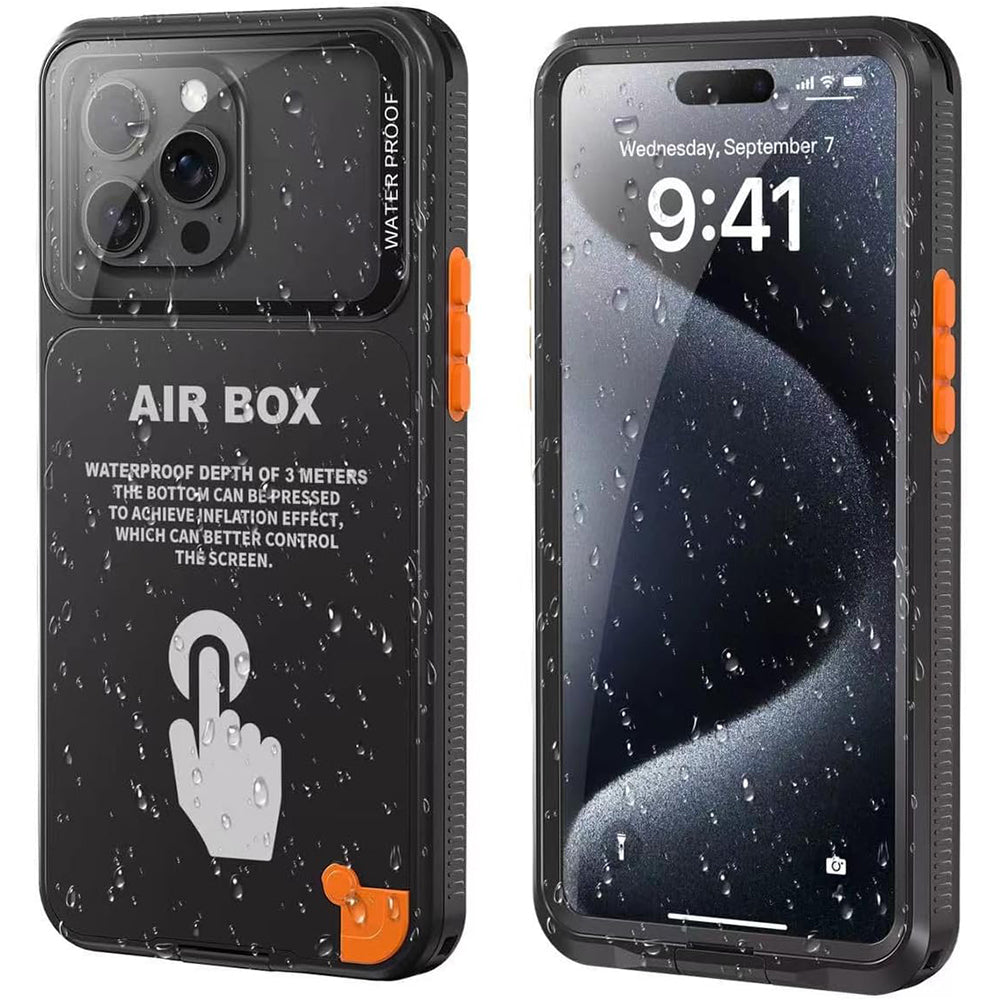 ShellBox - AirBox Waterproof IP68 Case - iPhone 12/13/14/15 - Black