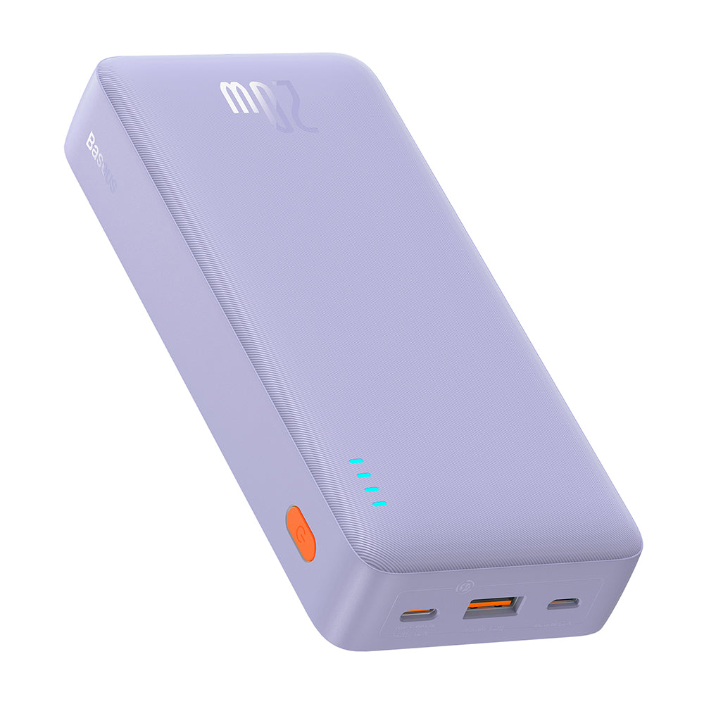 Baseus - Power Bank Airpow - USB, Type-C, 20W, 20000mAh - Purple