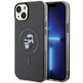 KARL LAGERFELD case for IPHONE 15
(Glitter + MAG) black