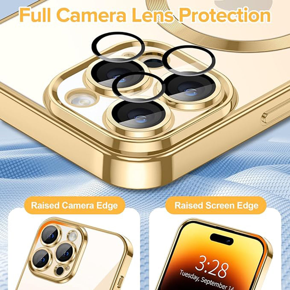 Luxury Crystal MagSafe - iPhone 14 Pro - Gold