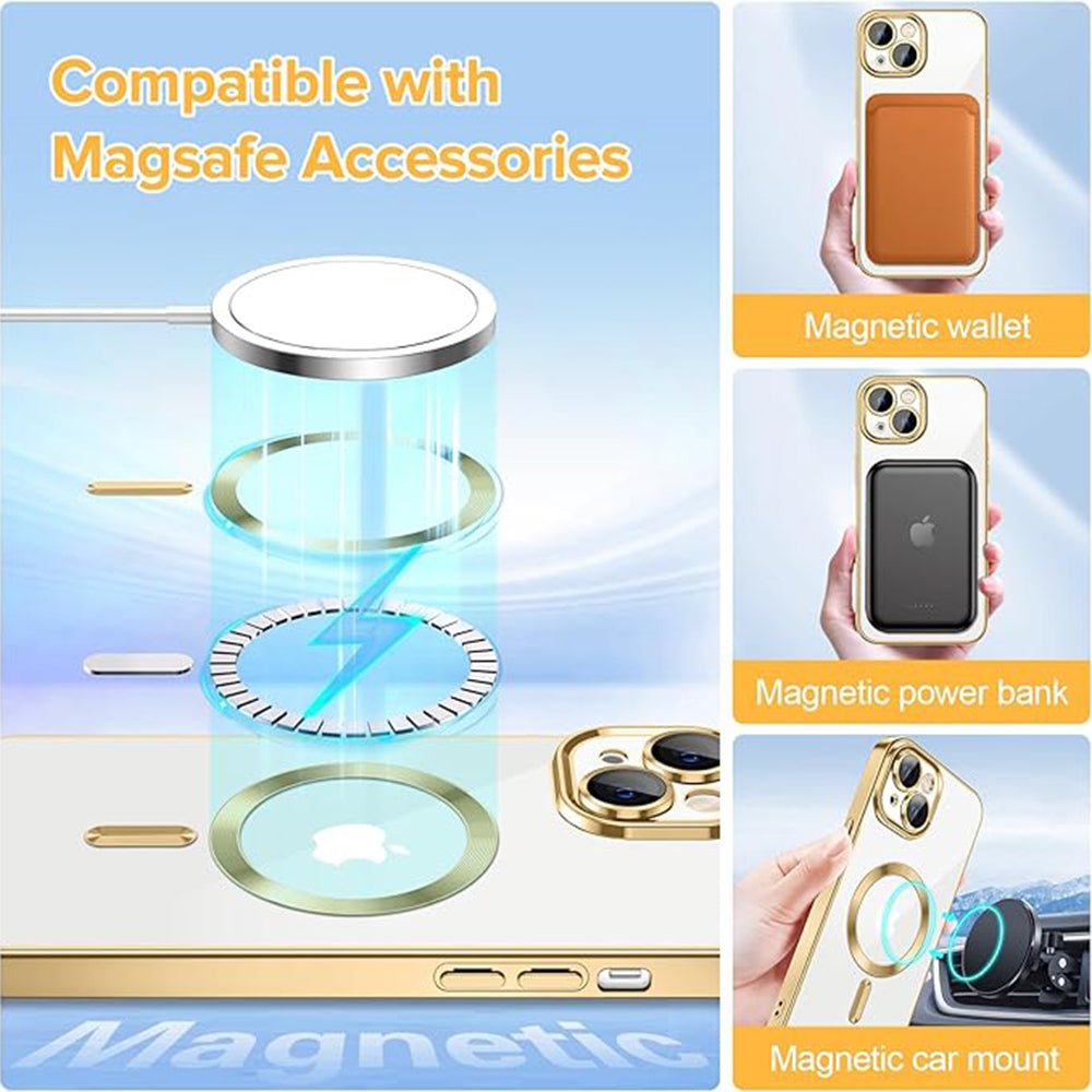 Luxury Crystal MagSafe - iPhone 13 - Gold