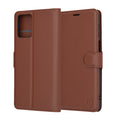 Leather Folio - Motorola Moto G54 - Brown