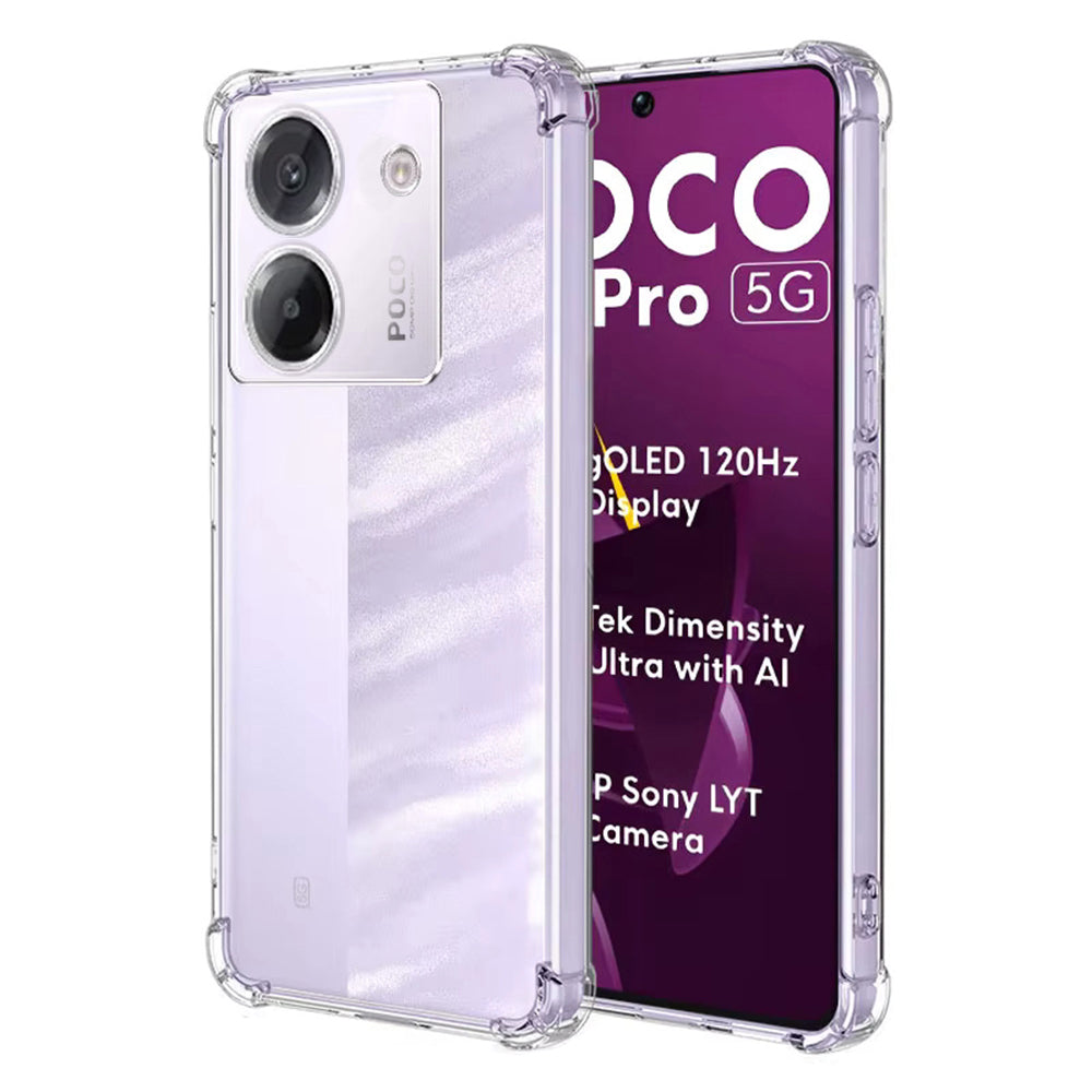 Shockproof Clear Silicone - Xiaomi Poco M7 Pro 5G - Clear