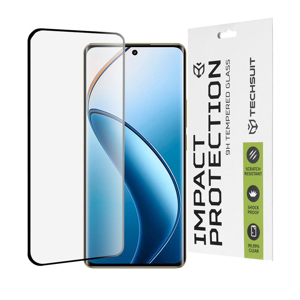 111D Full Cover / Full Glue Glass - Realme 12 Pro / 12 Pro+ - Black