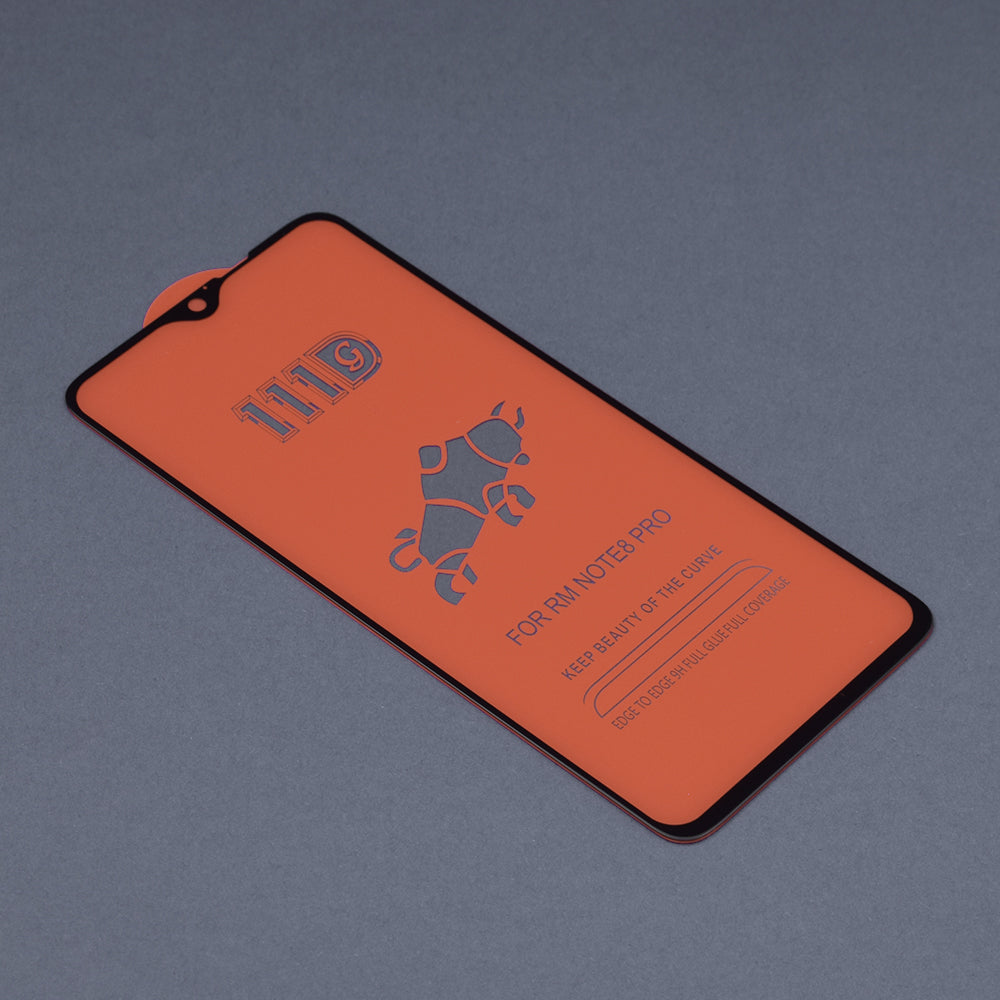 111D Full Cover / Full Glue Glass - Xiaomi Redmi Note 8 Pro - Black