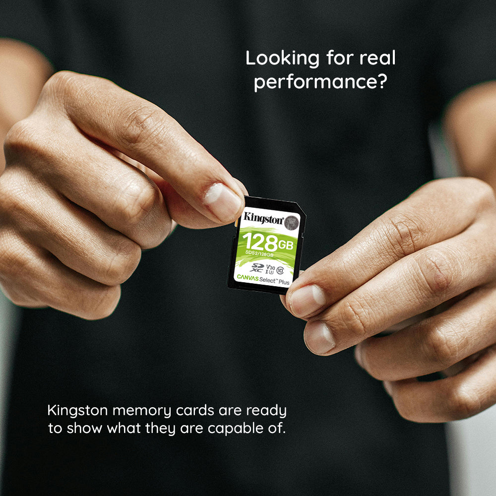 Kingston Canvas Select Plus - MicroSDXC, 128GB, Class 10 / UHS-1 U3 - Black