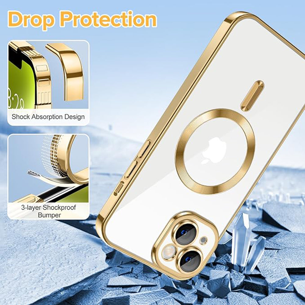 Luxury Crystal MagSafe - iPhone 14 - Gold