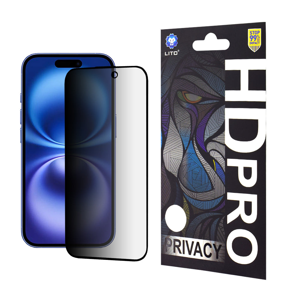 Lito - HD Pro Privacy - iPhone 15 Pro Max - Black