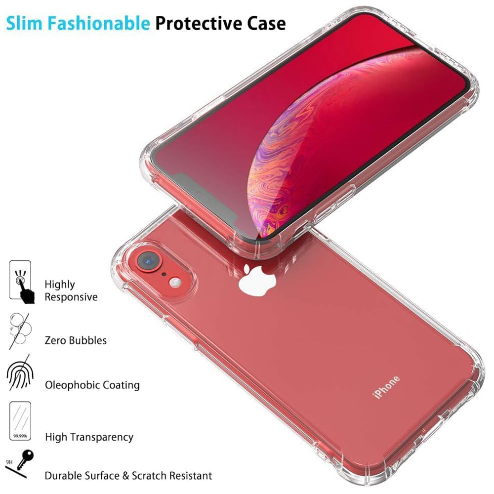 Shockproof Clear Silicone - iPhone XR - Clear