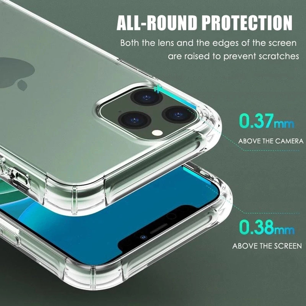 Shockproof Clear Silicone - iPhone 15 Pro Max - Clear