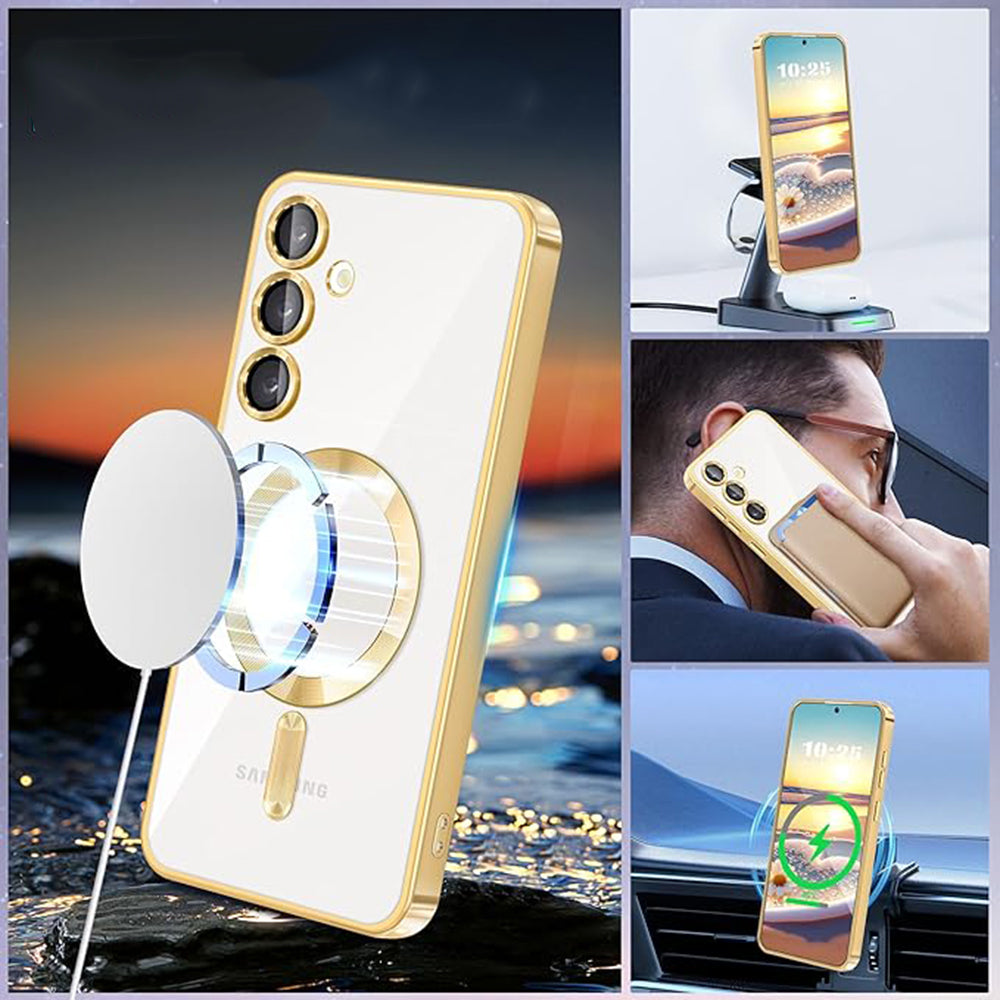 Luxury Crystal MagSafe - Samsung Galaxy A35 5G - Gold