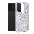 Sparkly Glitter - Xiaomi Redmi 13C 4G / 13C 5G / Poco M6 / C65 - White