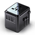 Wall Charger (MC10) - 3x USB, Type-C, EU/UK/US/AUS, 3.6A - Black