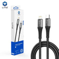 Lito - Data / Charging Cable USB-C to Lightning 27W 1M Black Braided LD08