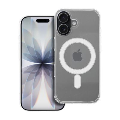 CLEAR MAG COVER case compatible with MagSafe for IPHONE 17 transparent