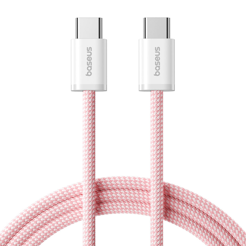 Baseus - Data Cable - Type-C, 100W, 480Mbps, Smart Chip, 1m - Pink