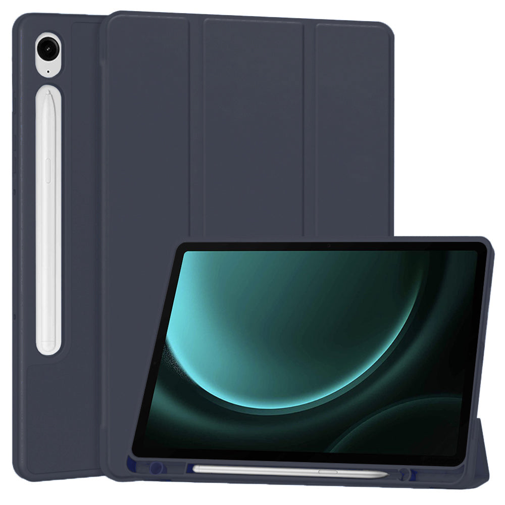 Flex Trifold (with Pencil Holder)- SAM Galaxy Tab S9/ S9 FE/ S10 FE - Dark Blue