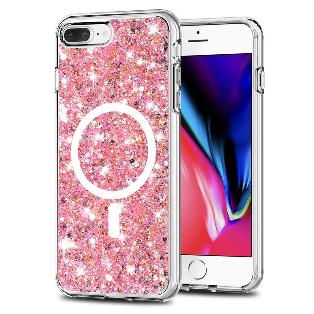 Sparkly Glitter MagSafe Case - iPhone 7 Plus/8 Plus - Pink