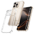 Shockproof Clear Silicone - iPhone 16 Pro Max - Clear
