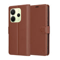 Leather Folio - Xiaomi Redmi Note 14 4G (Standard) - Brown