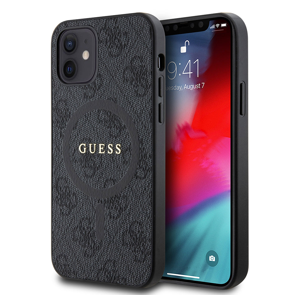 Guess - 4G Ring Classic Logo MagSafe - iPhone 12 / iPhone 12 Pro - Black