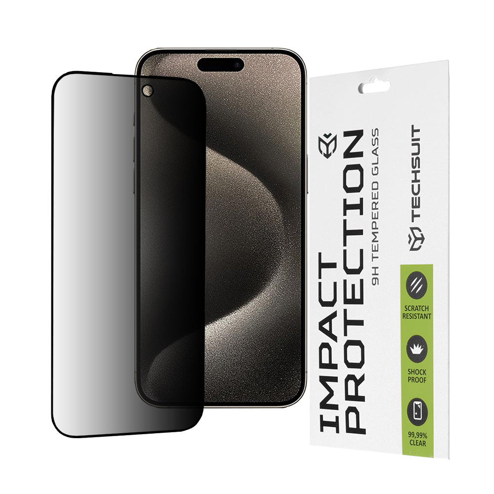 111D Privacy Full Glue - iPhone 15 Pro Max - Black