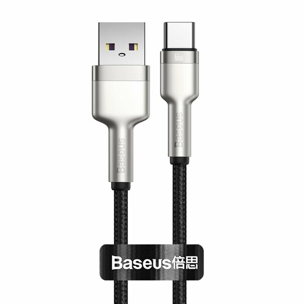 Baseus - Data Cable - USB to Type-C Fast Charging, 66W, 6A, 1m - Black