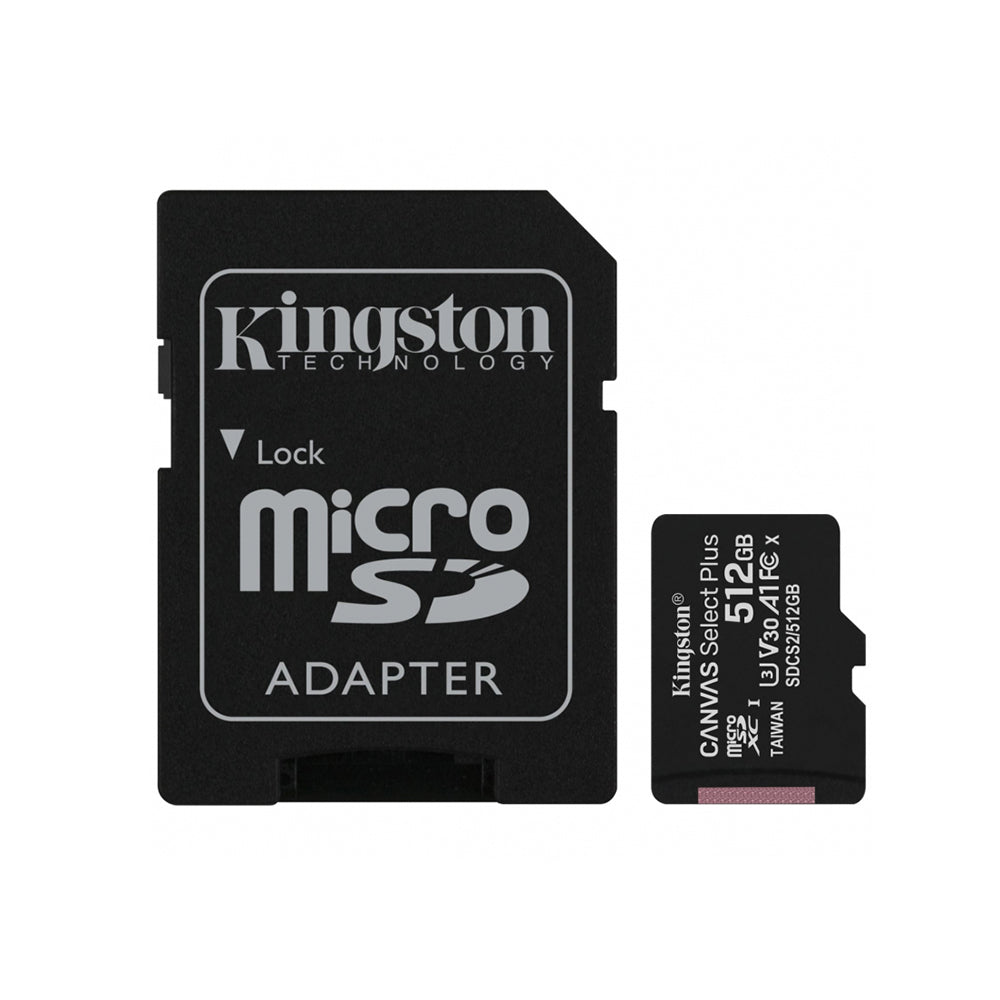 Kingston Canvas Select Plus - MicroSDXC, 128GB, Class 10 / UHS-1 U3 - Black