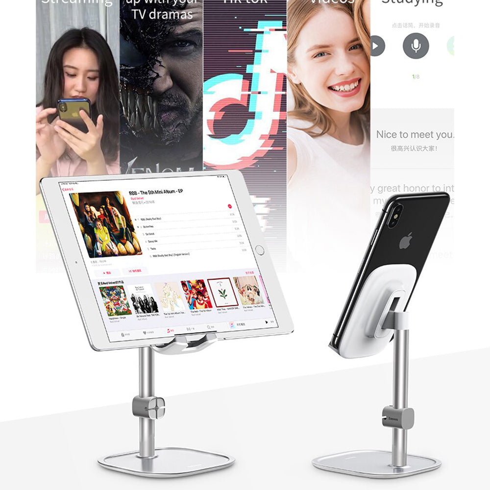 Baseus - Desk Holder - Phone, Tablet, Aluminium Alloy - Black