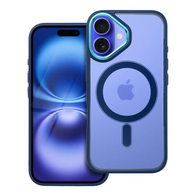 COLOR EDGE MAG COVER
case compatible with MagSafe for IPHONE 16 navy blue
