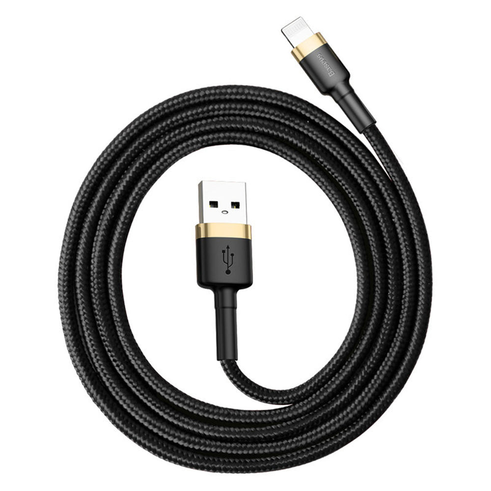 Baseus - Data Cable Cafule - USB to Lightning, 1m - Black/Gold