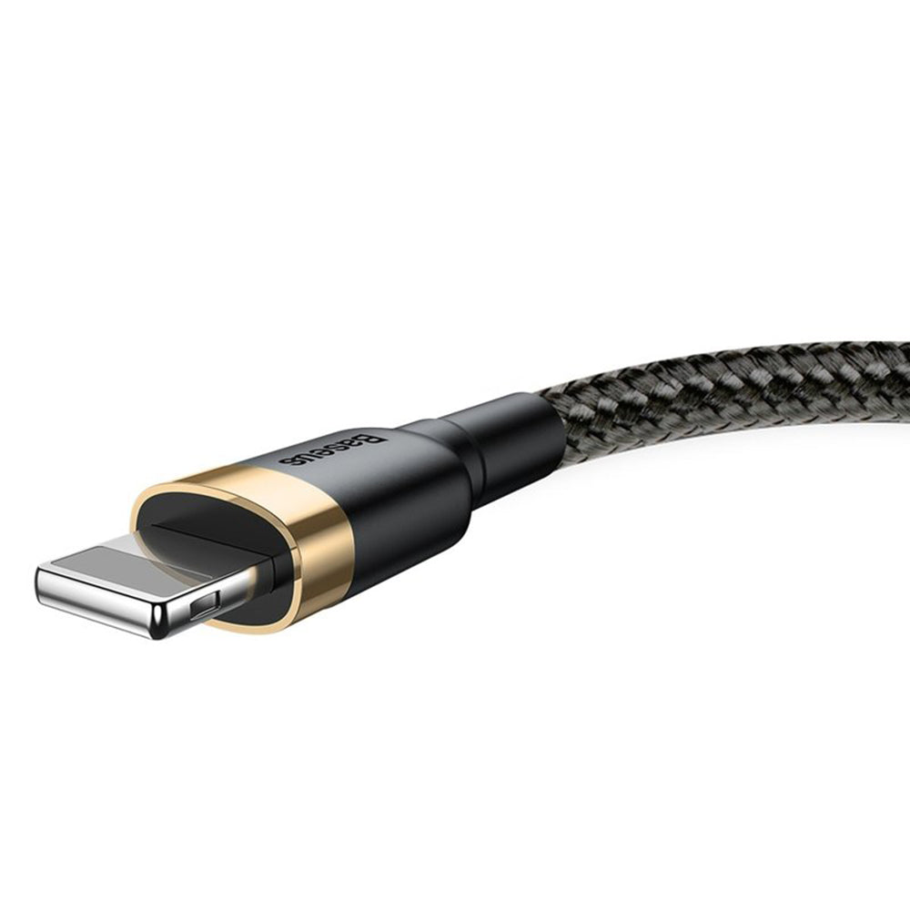 Baseus - Data Cable Cafule - USB to Lightning, 1m - Black/Gold