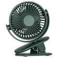 JisuLife - Premium Mini Clip Fan Life1 - Portable, 4000mAh - Green