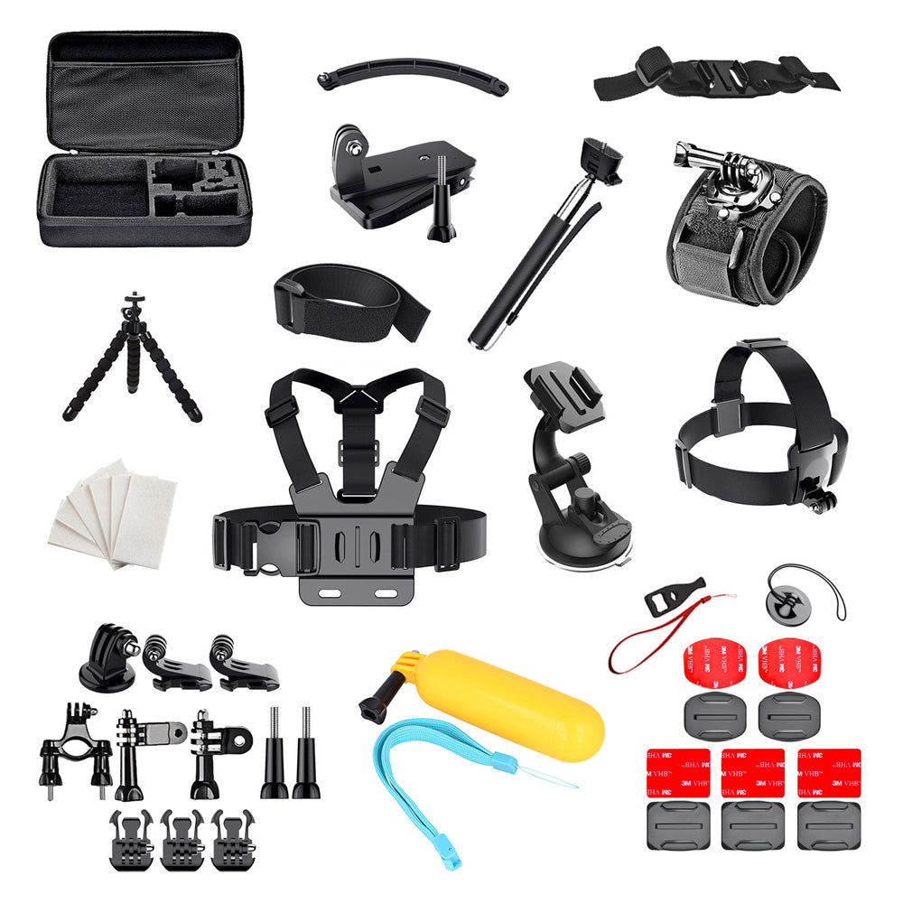 Accessory Kit Bundle 50in1 for GoPro Camera - Black