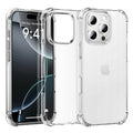 Shockproof Clear Silicone [Big Lens Hole] - iPhone 16 Pro - Clear