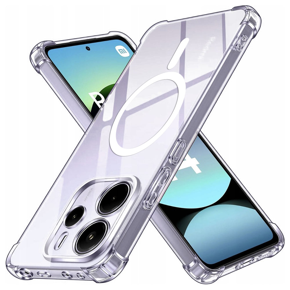 Shockproof Clear Silicone MagSafe - Xiaomi Redmi Note 14 5G - Clear