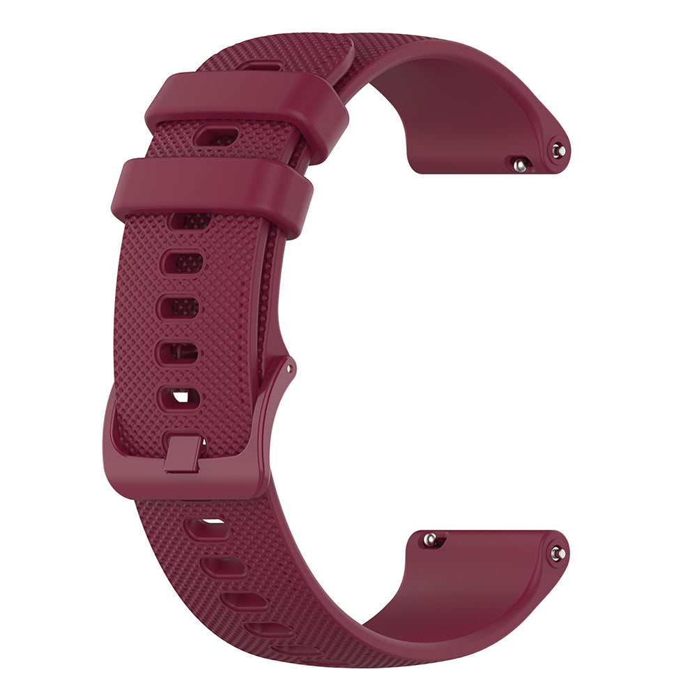 Watchband 20mm (W006) -Samsung Galaxy Watch 4/5/Active 2, Huawei Watch GT 3 (42mm)/GT 3 Pro (43mm) - Burgundy