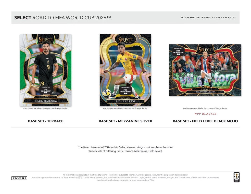 2025/26 Panini Select Road to FIFA World Cup Football Blaster Box