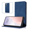 Cover Case with Card Holder Xiaomi Redmi 12C Leatherette - 4 Colors - Color : Blue