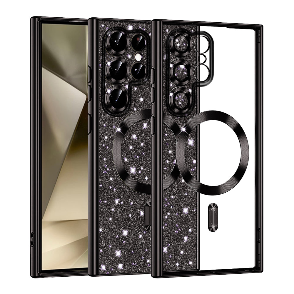 Luxury Glitter MagSafe - Samsung Galaxy S22 Ultra 5G - Black